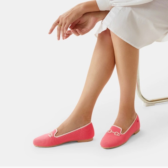 VIVAIA EILEEN HORSE-BIT CORAL PINK SLIP-ON LOAFERS NEW! SzUS7.5-8/EU38.5 - Picture 12 of 12